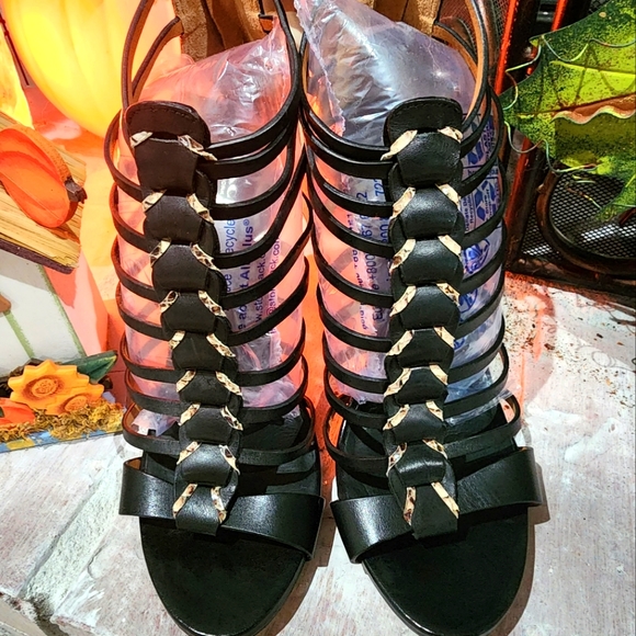 Coach Josey Gladiator sandal heels sz 8 - Picture 3 of 8